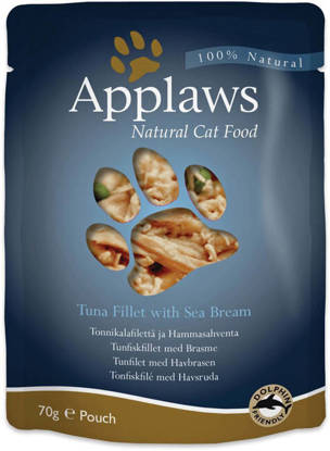 Picture of Applaws Cat Pouch Tuna & Seabream 12 x 70g