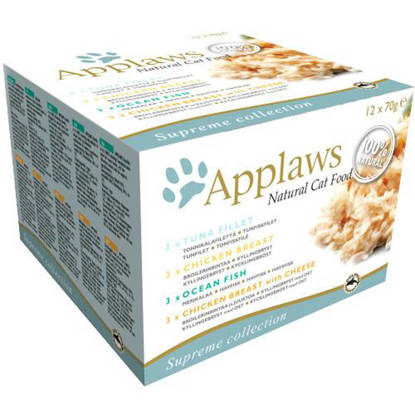 Picture of Applaws Cat Tin Multipack Supreme Selection 12 x 70g