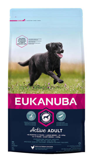 Picture of Eukanuba Active Adult Large Breed Chicken - 2KG