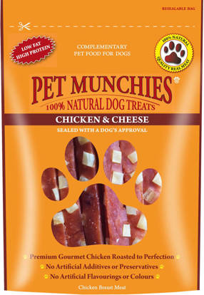 Picture of Pet Munchies Dog Treat Chicken / Cheese - 8 x 100g