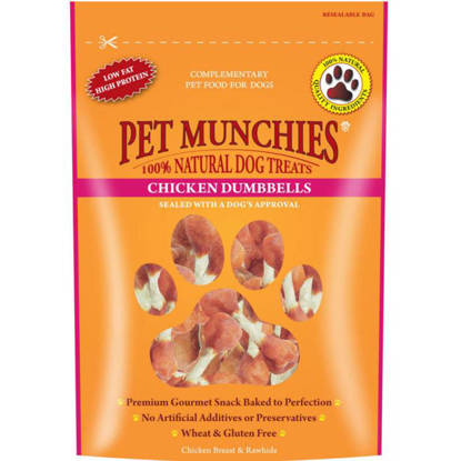 Picture of Pet Munchies Dog Treat Chicken Dumbbells - 8 x 80g