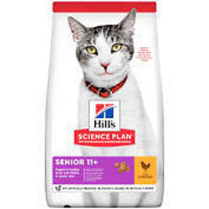 Picture of Hills Feline Senior Adult Cat 11+  Dry Food with Chicken 1.5kg