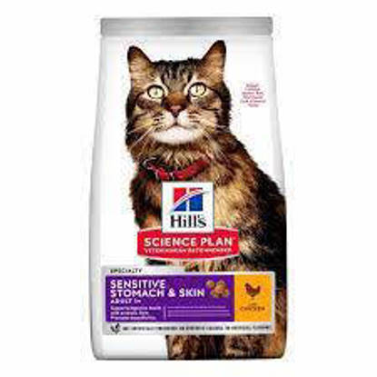 Picture of Hills Feline Adult Sensitive Skin & Stomach with Chicken 1.5kg