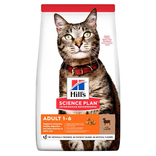 Picture of Hill's Science Plan ADULT CAT FOOD with LAMB 6 x 300g