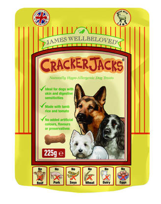 Picture of James Wellbeloved Crackerjacks (Dog) Lamb 6 x 225g