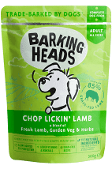 Picture of Barking Heads Chop Lickin Lamb Wet - 10 x 300g