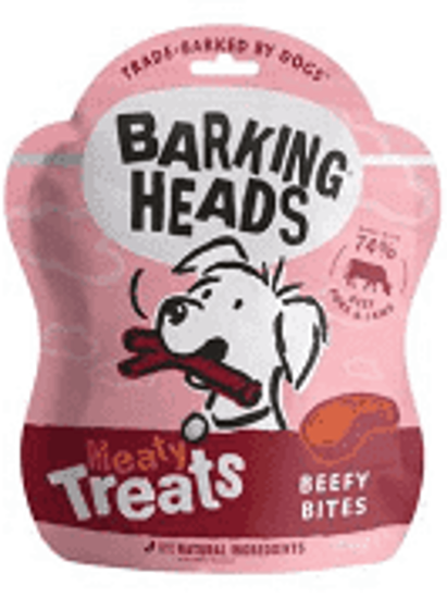 Picture of Barking Heads Meaty Treat Beef Bites - 100g