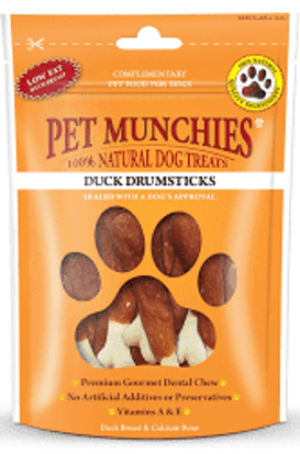 Picture of Pet Munchies Dog Duck Drumsticks - 8 x 100g