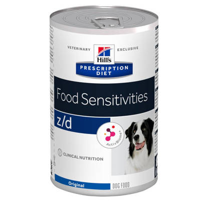 Picture of Hills Z/D Canine Senstitivities Wet Dog Food -  12 x 370g tins