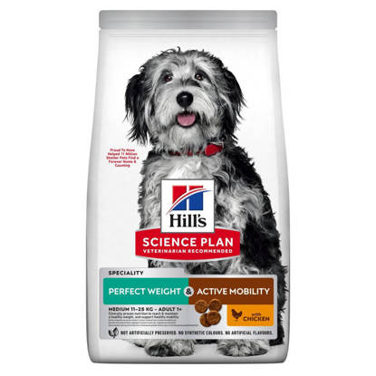 Picture of Hill's Science Plan Perfect Weight & Active Mobility Medium Adult Dog Food with Chicken 12kg