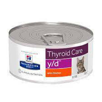 Picture of Hills Prescription Diet  Y/D Cat Food Tins 24 x 156g