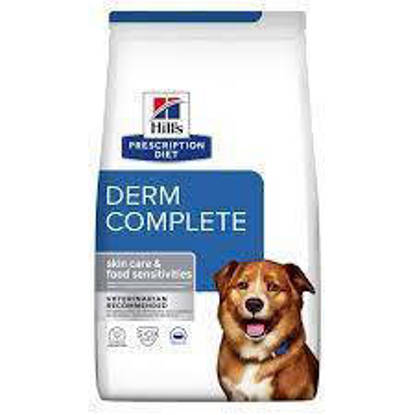 Picture of Hill's Science Plan Derm Complete Skin Care and Food Sensitivities Dry Dog Food with Rice & Egg 4kg