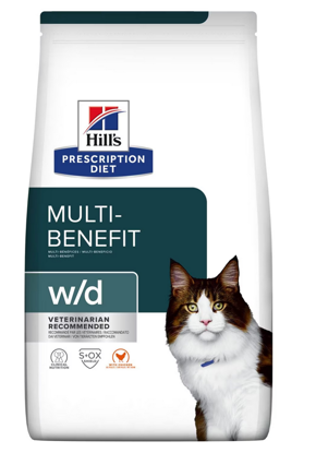 Picture of Hill's Vet Essentials W/D Multi-Benefit 1-6 Adult Cat Dry Food - 3kg