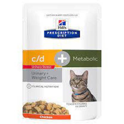 Picture of Hills C/D Feline Multicare Stress + Metabolic Pouches 12 x 85g