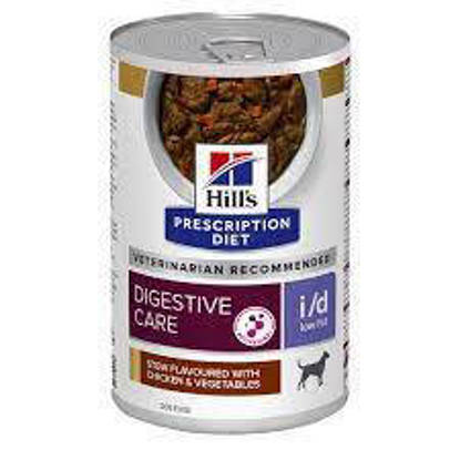Picture of Hill's PRESCRIPTION DIET i/d Low Fat Stew for Dogs flavoured with Chicken & Vegetables  354g x 12