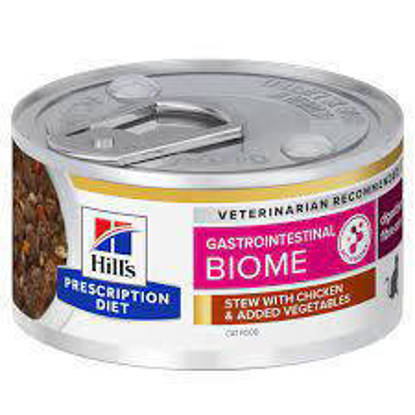 Picture of Hills Prescription Diet Gastrointestinal Biome Feline Chicken & Veg Stew 24 x 82g