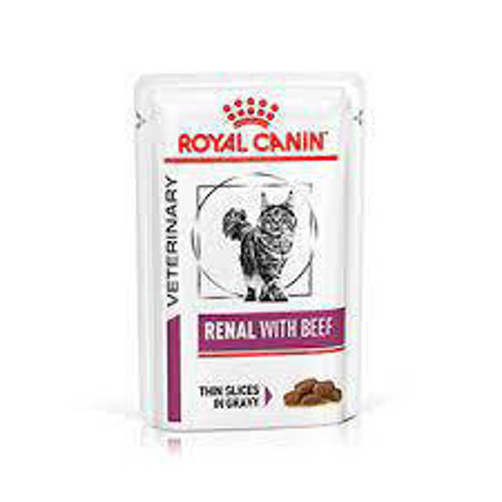Picture of ROYAL CANIN® Renal Beef Adult Wet Cat Food 12 x 85g (x 4)