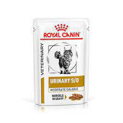 Picture of ROYAL CANIN® Feline Urinary S/O Moderate Calorie Morsels in Gravy Adult Wet Cat Food 12 x 85g (x 4)