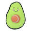 Picture of Avocado and Tennis Ball Plush Dog Toy