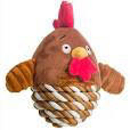 Picture of Chicken Rope Ball Dog Toy