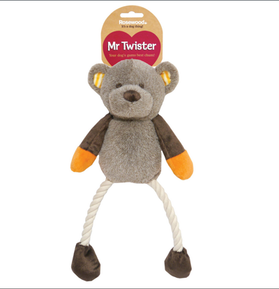 Picture of Mister Twisty Teddy Dog Toy