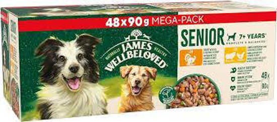 Picture of James Wellbeloved Chicken/Lamb/Turkey Senior Wet Dog Food 12 x 400g