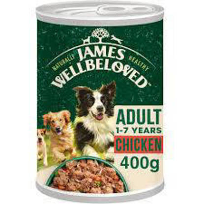 Picture of James Wellbeloved Chicken & Rice adult dog food 12 x 400g